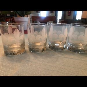 Fleur de lis glasses.